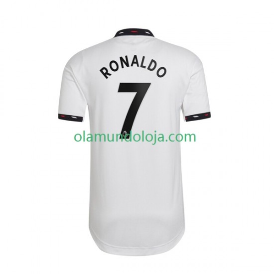 Camisola Manchester United Ronaldo 7 Homem Equipamento Segundo 2022-2023 Manga Curta